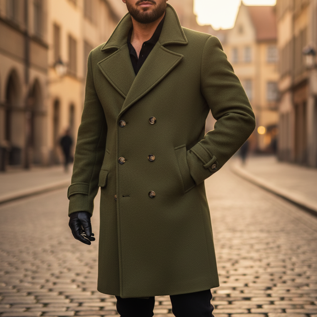 Marcello | Elegante Winter Overjas met Verzorgde Pasvorm voor Dag en Stad
