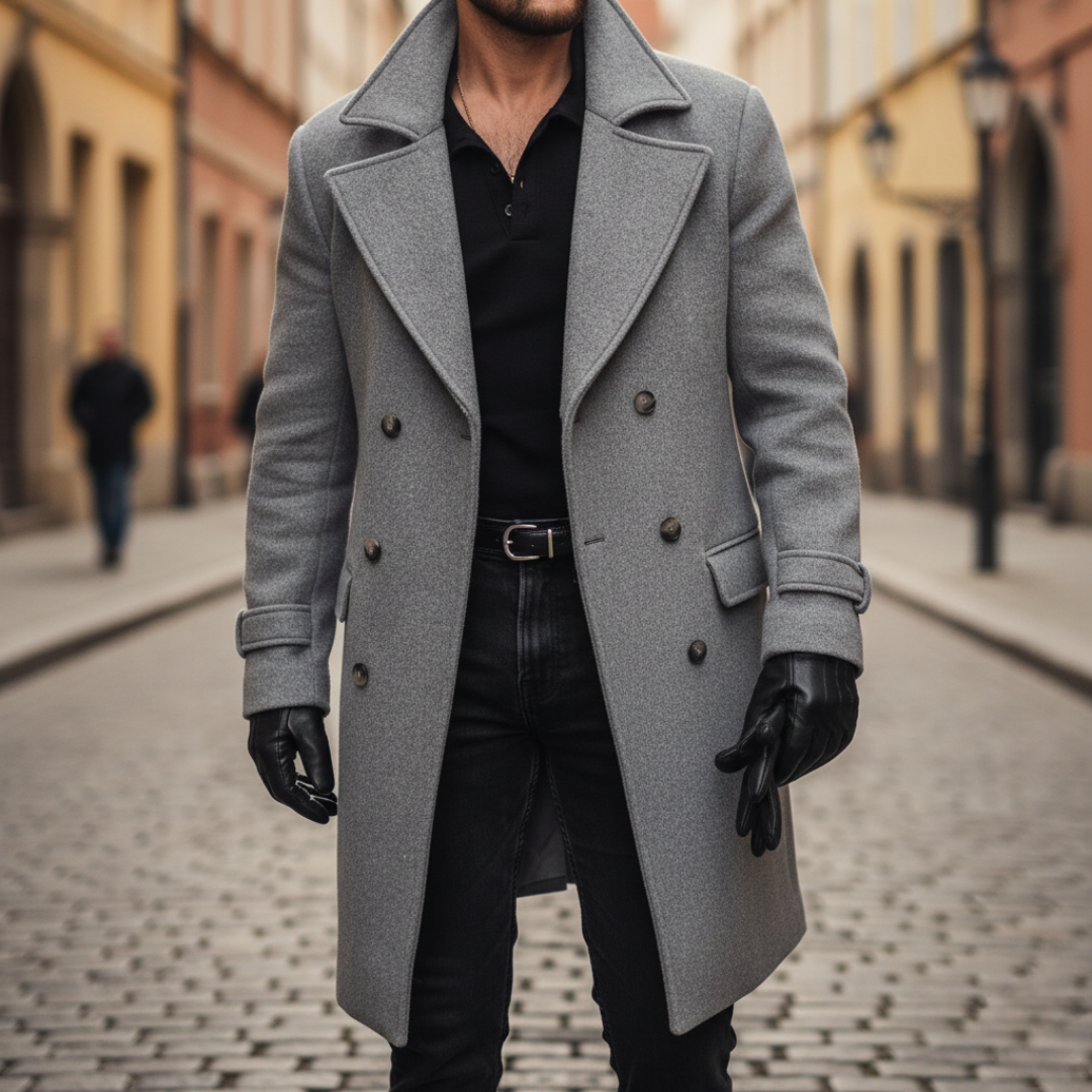 Marcello | Elegante Winter Overjas met Verzorgde Pasvorm voor Dag en Stad