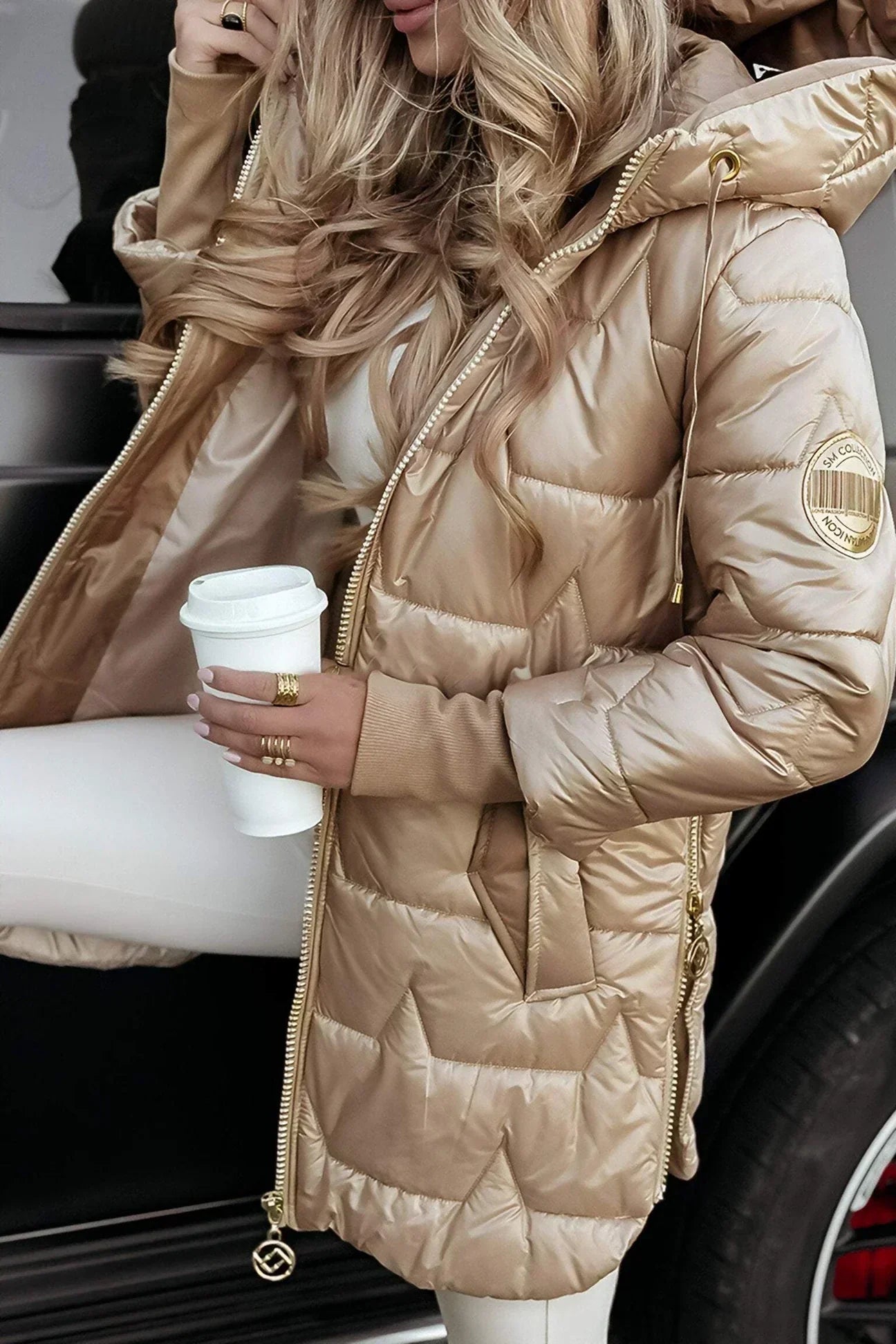LORETTA | Lange Winterjas met Beschermende Warmte en Tijdloze Elegantie