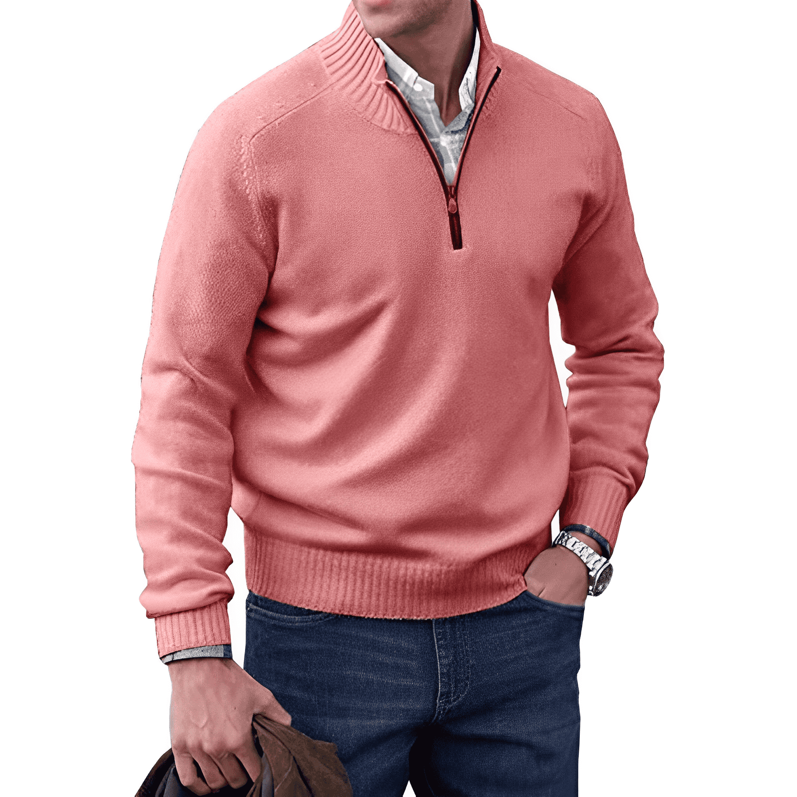 JERSEY | Comfortabele en elegante wintertrui met rits