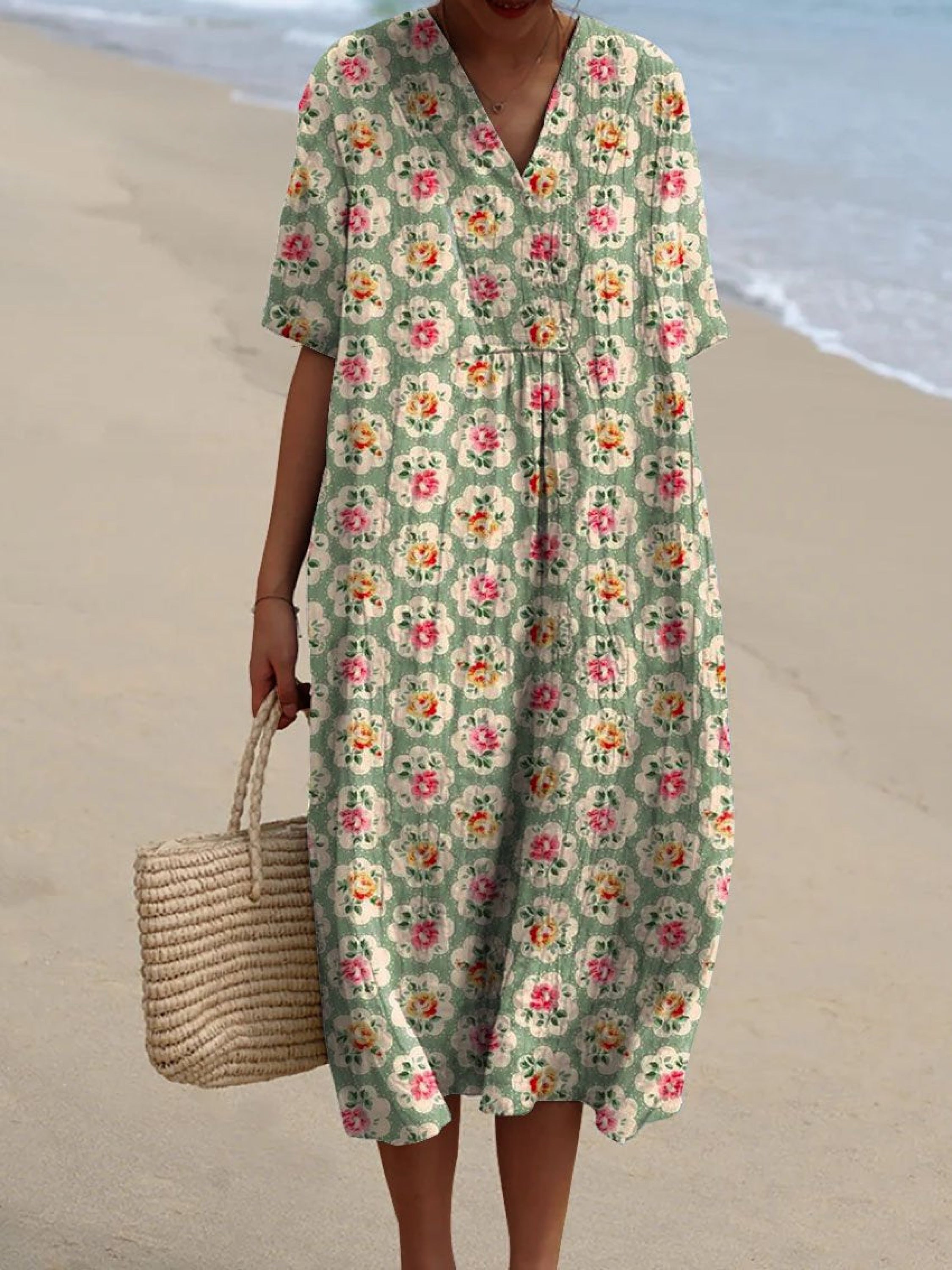 Femke™ Vintage Bloemenjurk