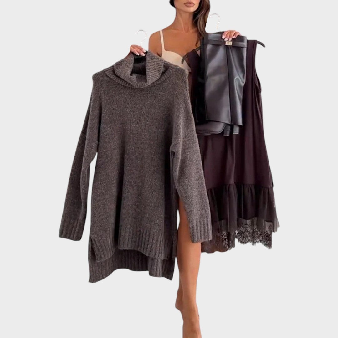 Aurora | Set van Trui en Jurk met Dagelijks Comfort en Vrouwelijke Elegantie