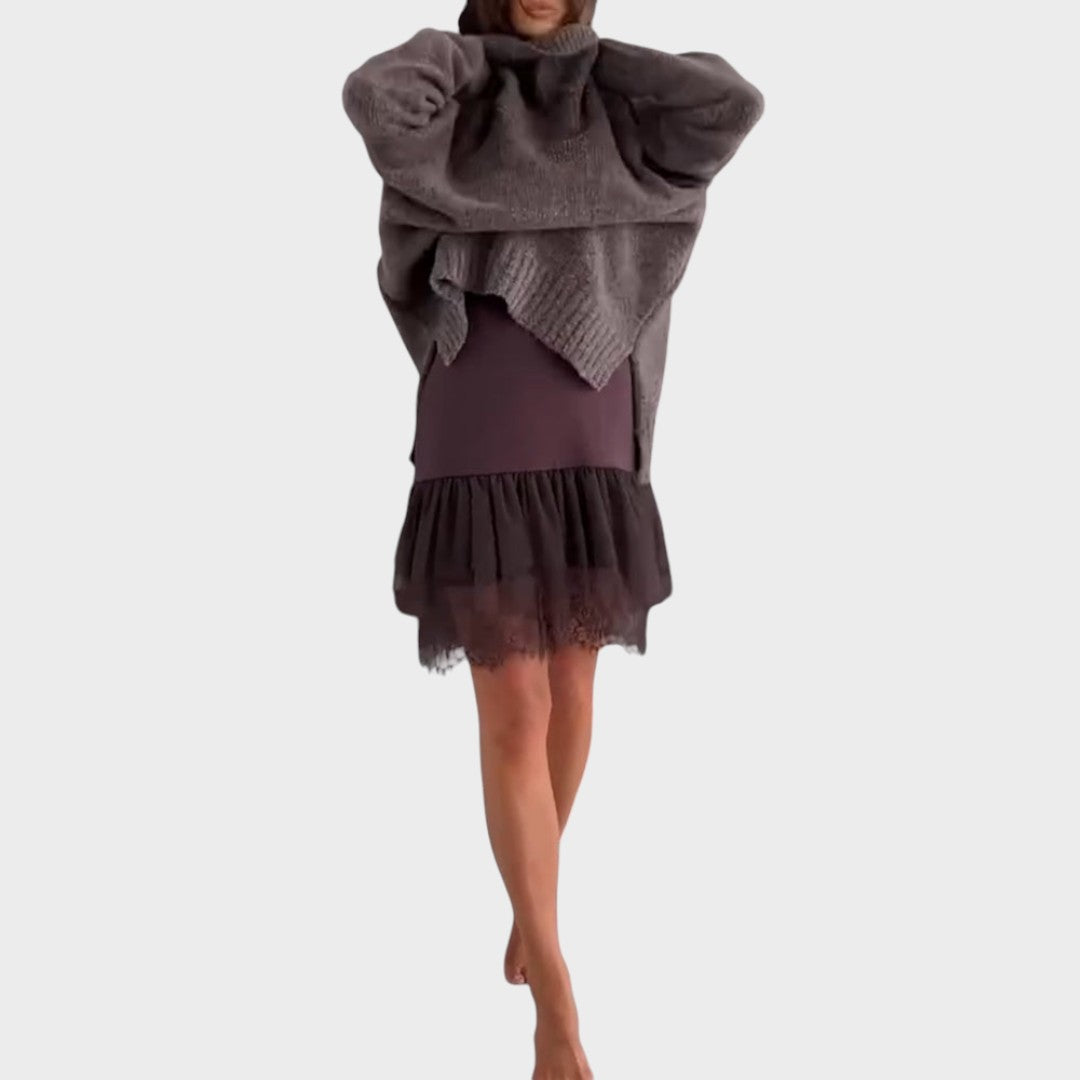 Aurora | Set van Trui en Jurk met Dagelijks Comfort en Vrouwelijke Elegantie