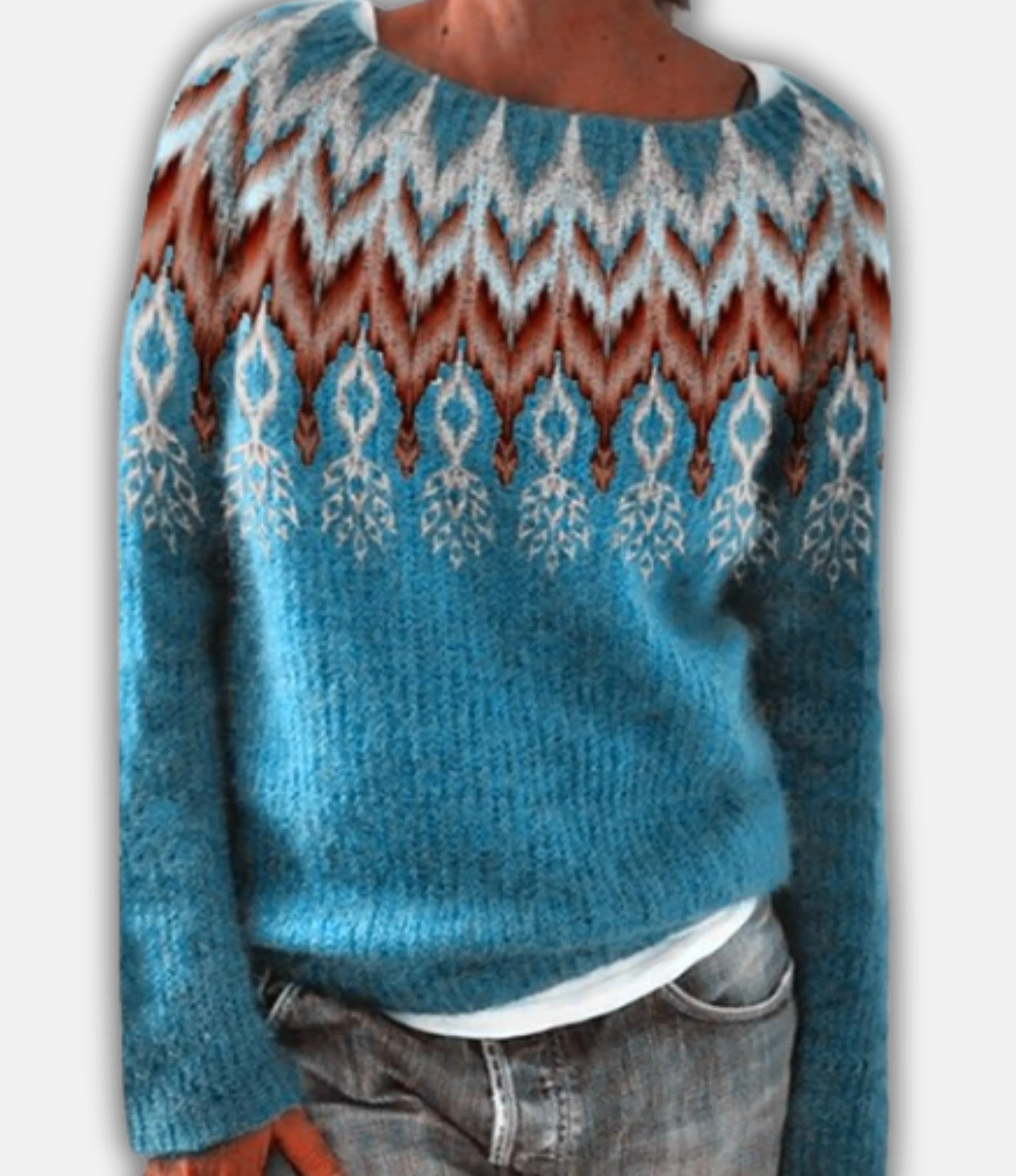 Van Loren Mode™ – Retro Trui Belia: Scandinavische Stijl en Tijdloze Warmte