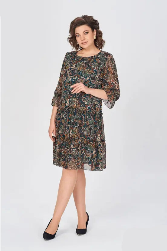 Gabriella | Elegant en Vloeiend Jurk die Elke Silhouet Versterkt