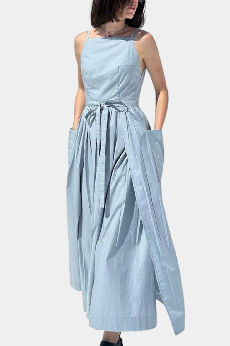 SERENA | Lange Jurk met Verstelbare Lussen voor Romantische Stijl en Zomerse Comfort