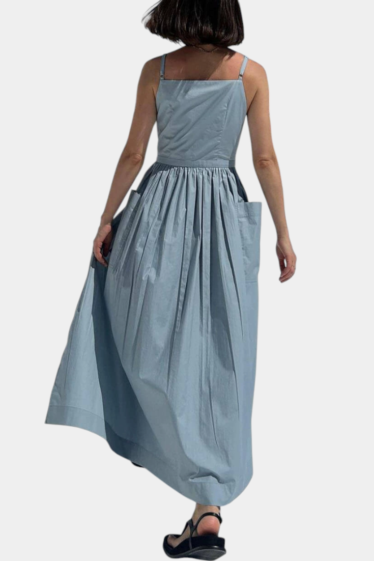 SERENA | Lange Jurk met Verstelbare Lussen voor Romantische Stijl en Zomerse Comfort