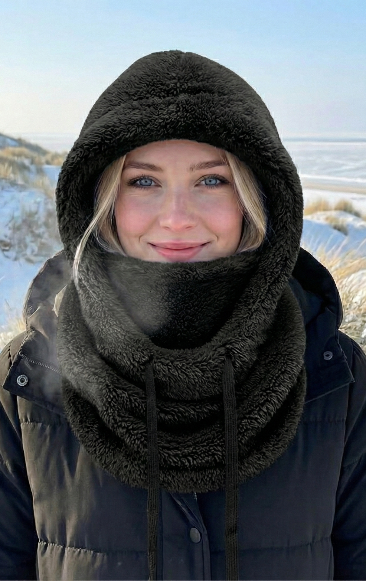 The FrostHug Hoodie™ | Winter kap met Omhullende Warmte en Dagelijks Comfort