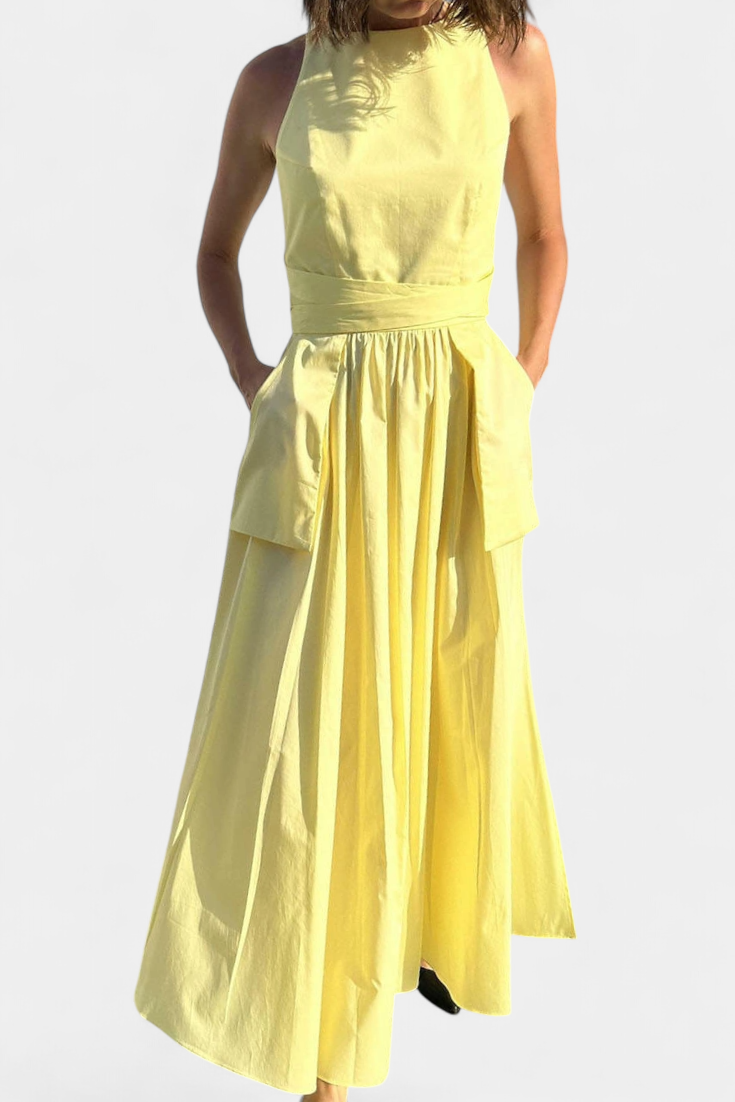 SERENA | Lange Jurk met Verstelbare Lussen voor Romantische Stijl en Zomerse Comfort