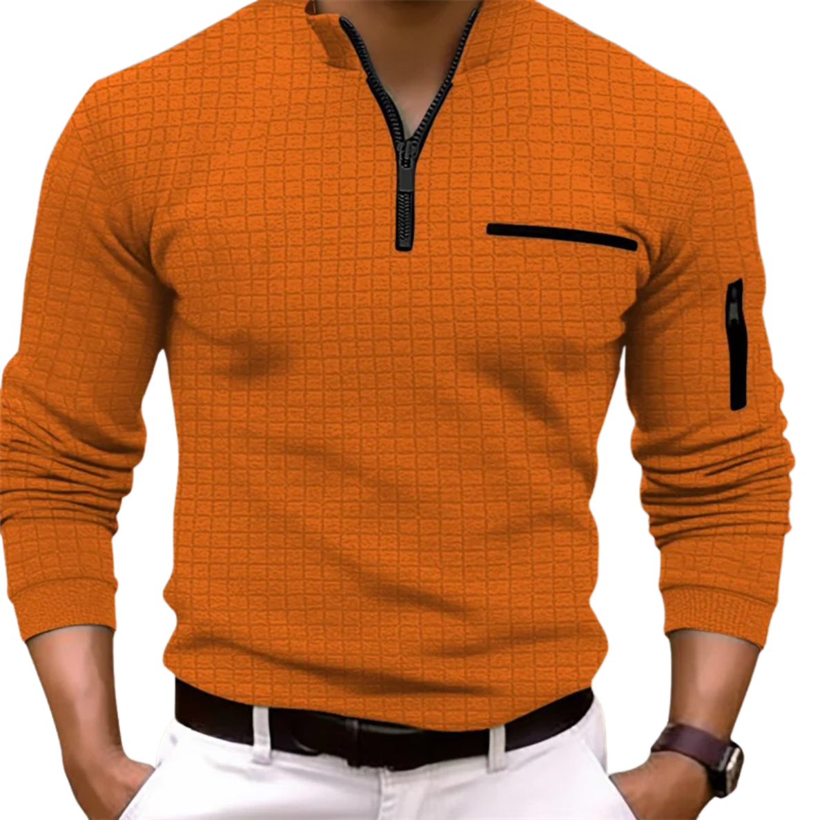 VALENTIN | LUXE GEBREIDE POLO MET RITS