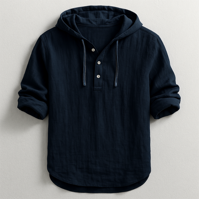 TIJNO | Casual Overhemd met Capuchon voor Heren Comfort & Stijlvolle Veelzijdigheid