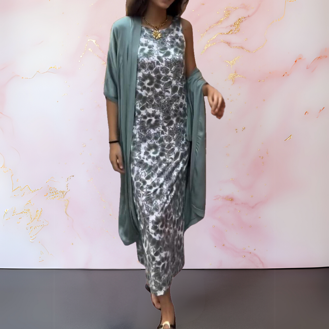 Melanie™ | Elegante Jurk Met Cardigan