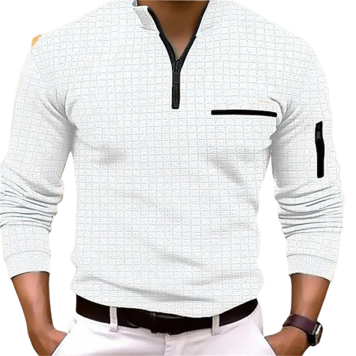 VALENTIN | LUXE GEBREIDE POLO MET RITS