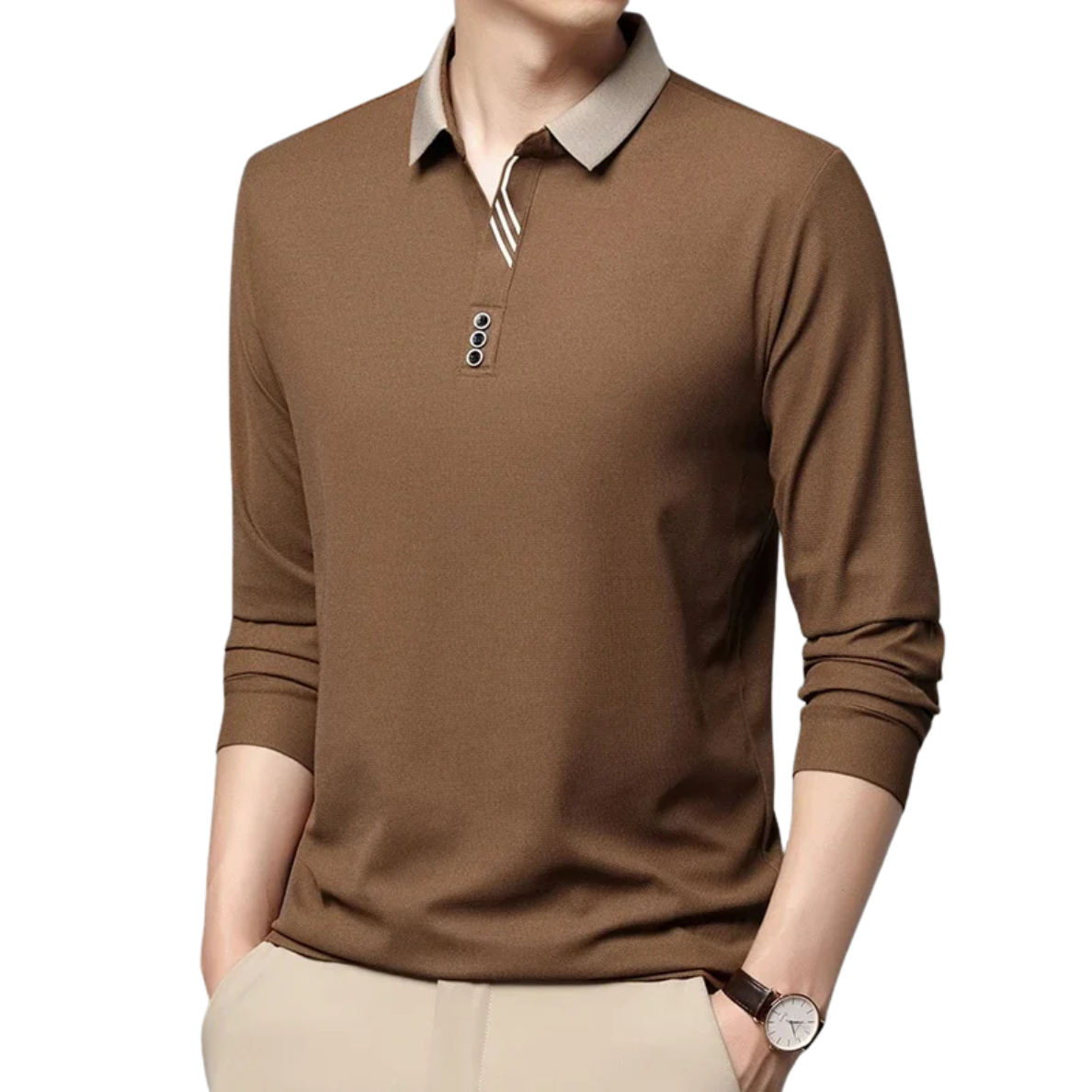 VALÉRIAN | ELEGANTE EN ADEMENDE POLO VOOR HEREN