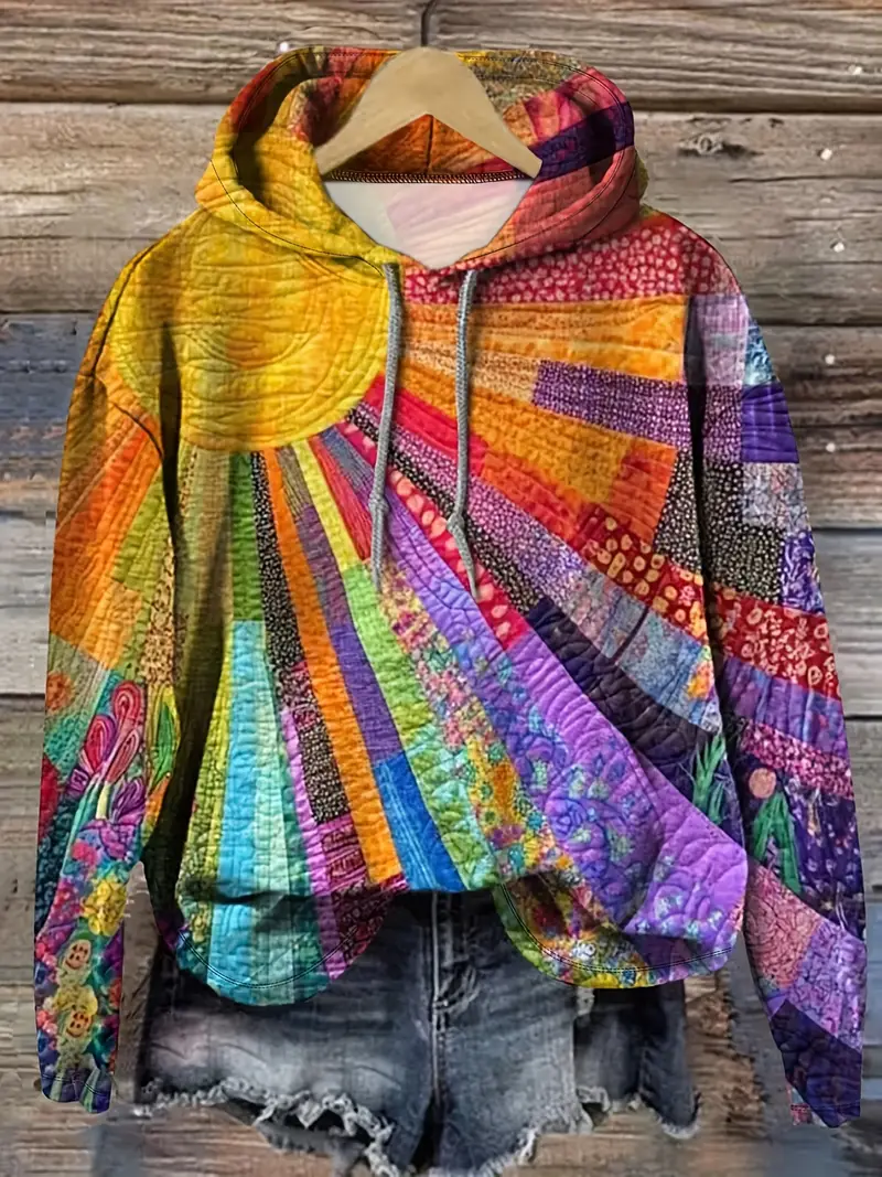 Alverin | Artistieke Hoodie met Expressief Comfort en Dagelijkse Stijl