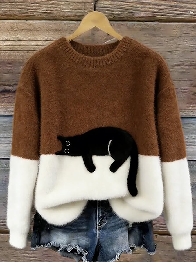 Luna | Dames Hoodie met Kattenprint