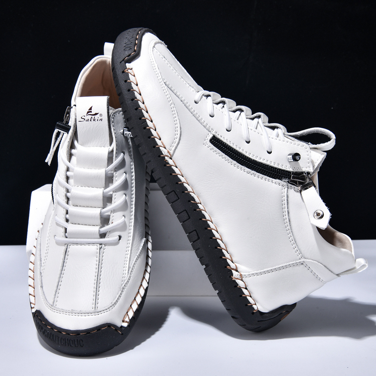 Christian™ | Nubuckleder Schoenen met Rits voor Mannen