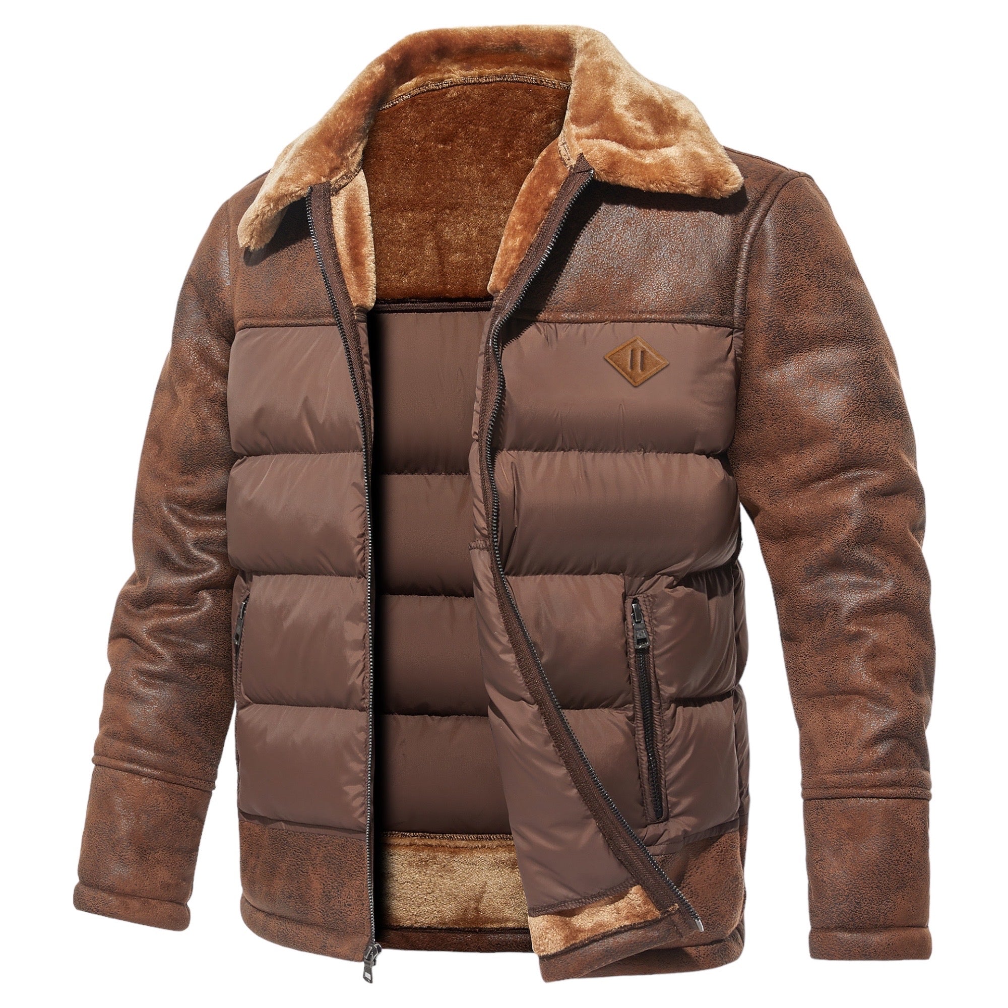 Moreau™ | Elegante & Rustieke Leren Doudoune