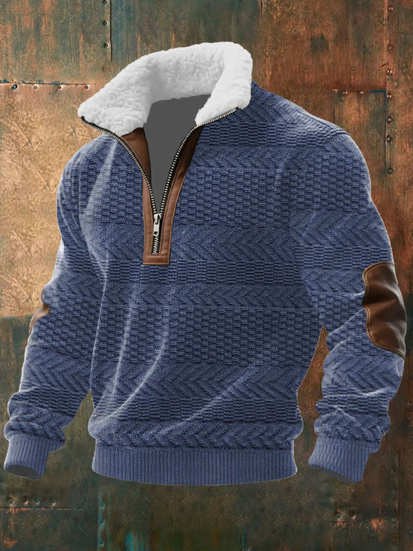 VAN LOREN MODE™ | RITSHIRT MET HOGE Kraag EN VOERING