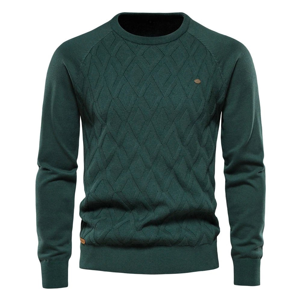 Theodor | Herenpullover met Ruitpatroon