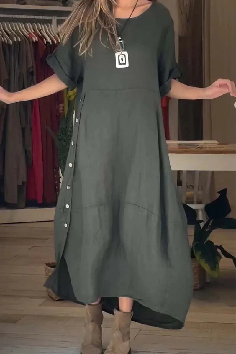 SÉLENA | Elegante en Casual Jurk met Knopen