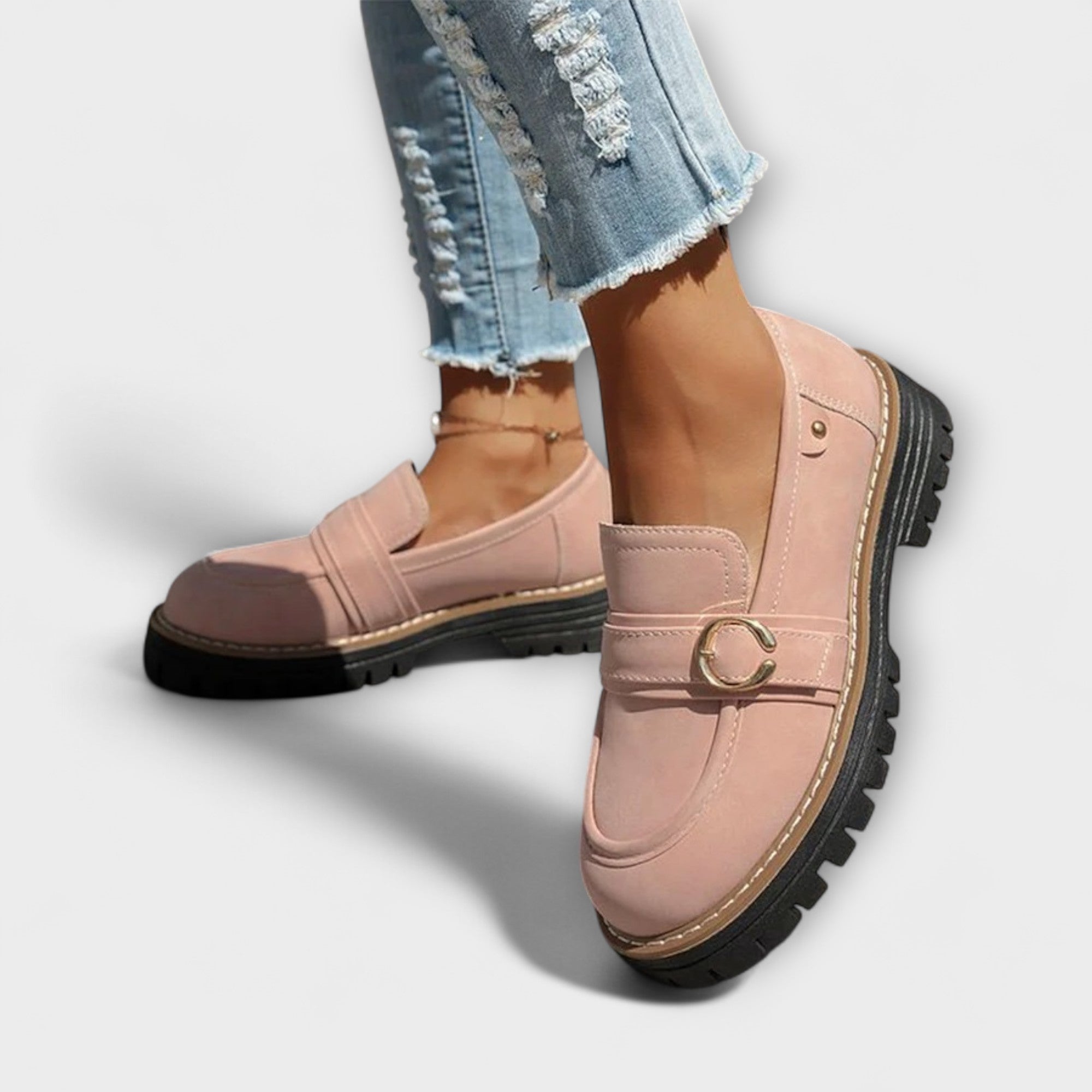 Lora – Comfortabele loafers met ronde neus