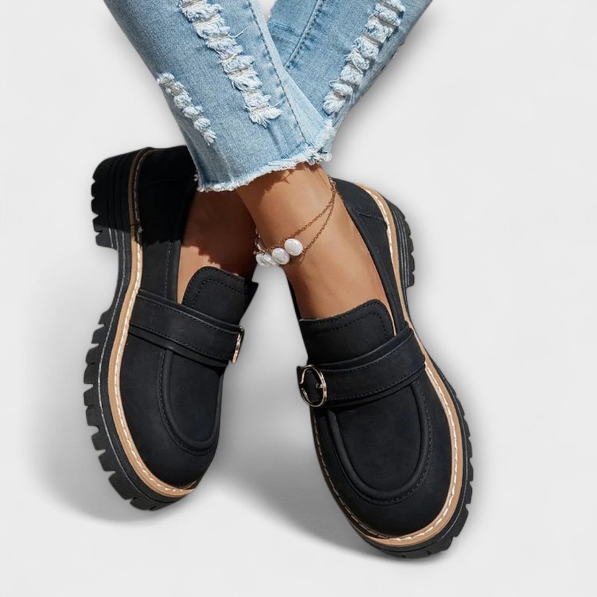 Lora – Comfortabele loafers met ronde neus
