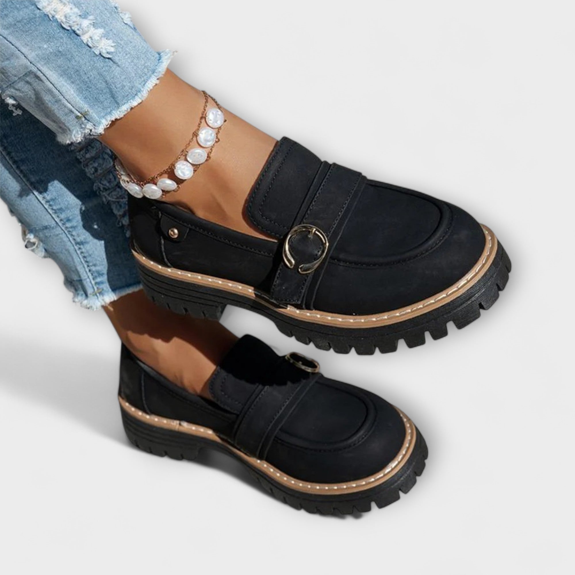 Lora – Comfortabele loafers met ronde neus