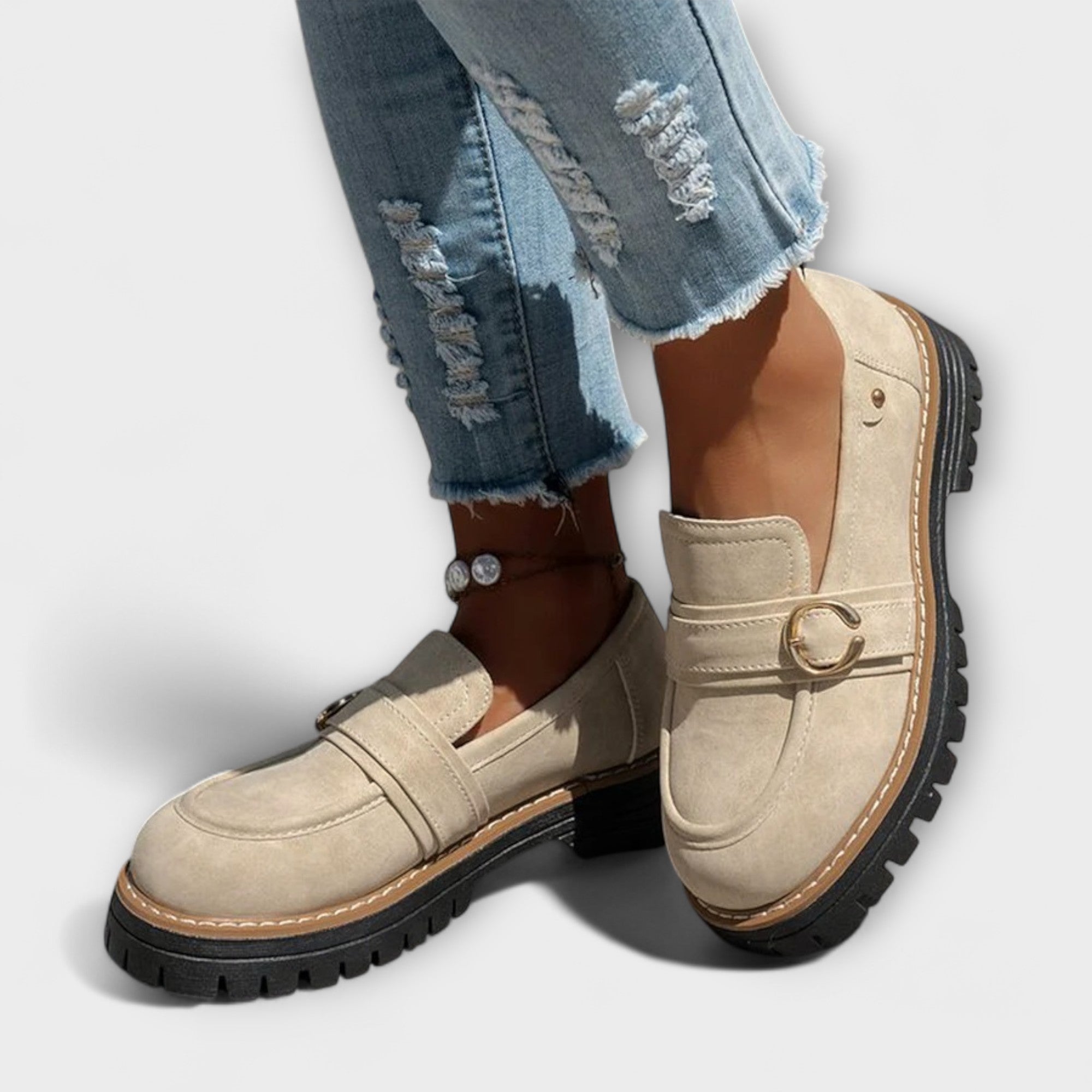 Lora – Comfortabele loafers met ronde neus