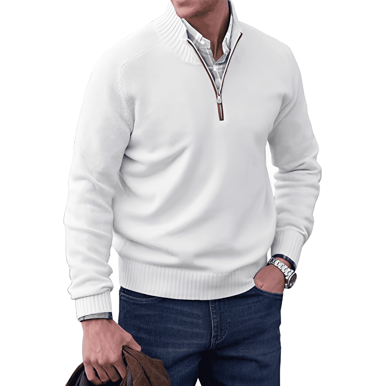 JERSEY | Comfortabele en elegante wintertrui met rits